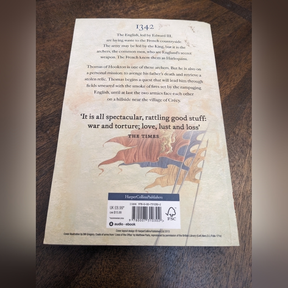 Harlequin (The Grail Quest #1) by Bernard Cornwell - Picture 10 of 12